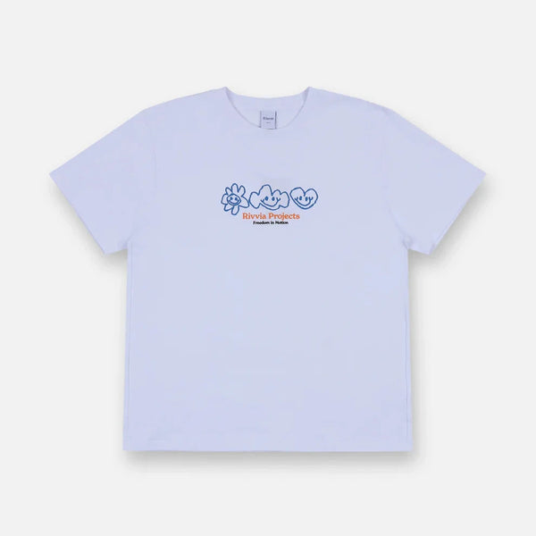 Polera Scribble T-Shirt White Rivvia Projects