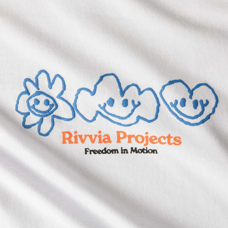 Polera Scribble T-Shirt White Rivvia Projects