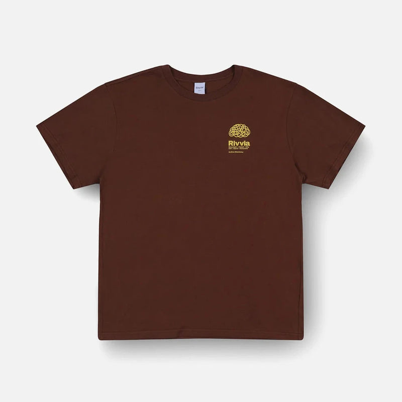 Polera Scatter Brain T-Shirt Brown Rivvia Projects