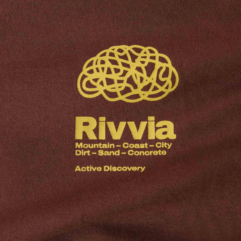 Polera Scatter Brain T-Shirt Brown Rivvia Projects